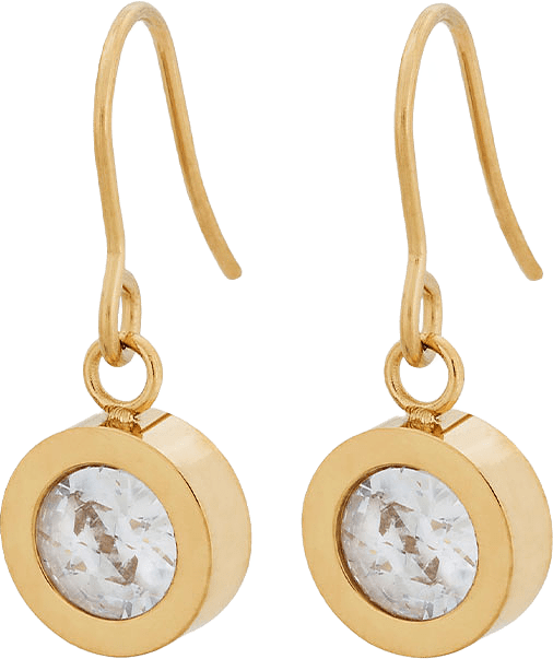 Stella Hook Earrings Gold, från Edblad, i färgen Gold.
