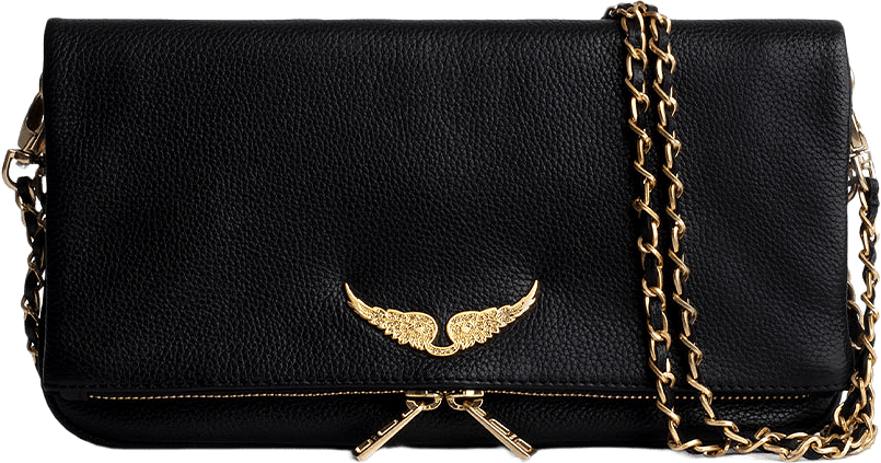 Rock Grained Leather, från Zadig & Voltaire, i färgen Noir Gold.