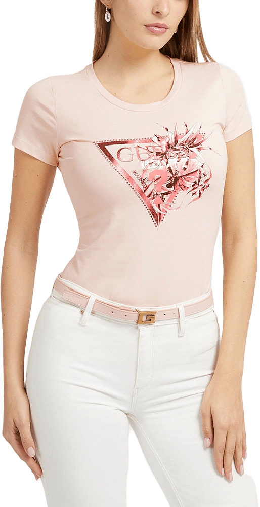 SS RN FLOWER TRIANGLE TEE