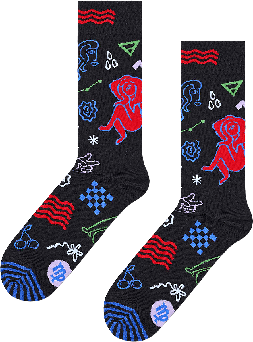 Virgo Sock, från Happy Socks, i färgen Beige.