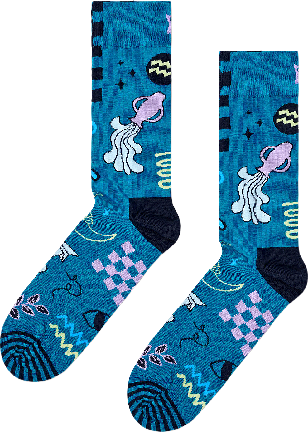 Aquarius Sock, från Happy Socks, i färgen Turquoise.