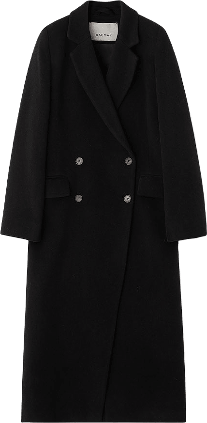 Double Breasted Coat, från Dagmar, i färgen Black.