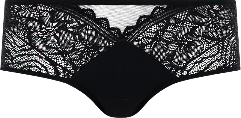 Floral Touch Shorthy, från Chantelle, i färgen Black.