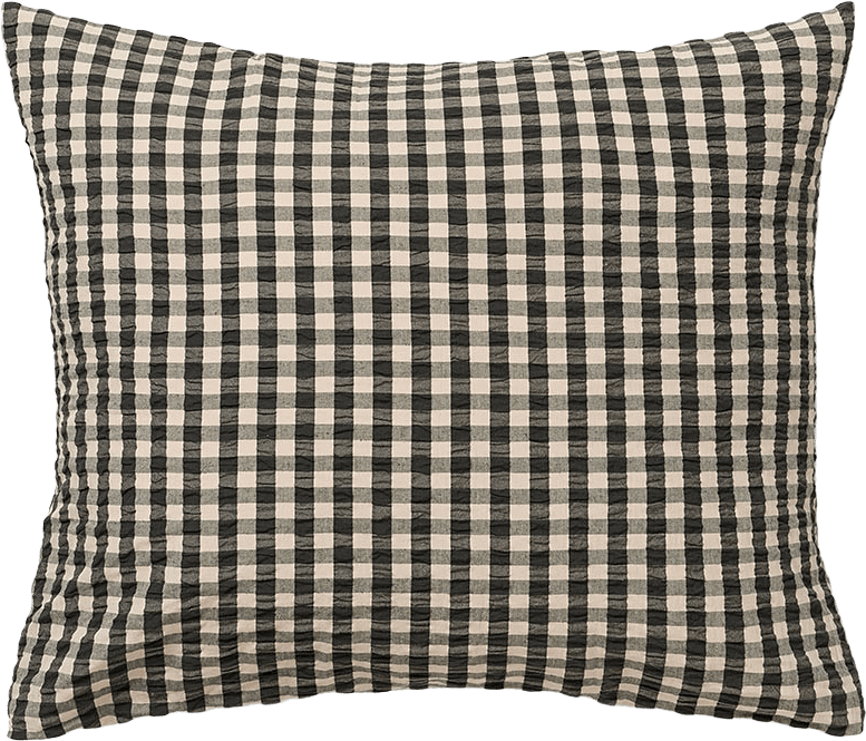 Bæk&Bølge Örngott, från JUNA, i färgen Svart/Sand.