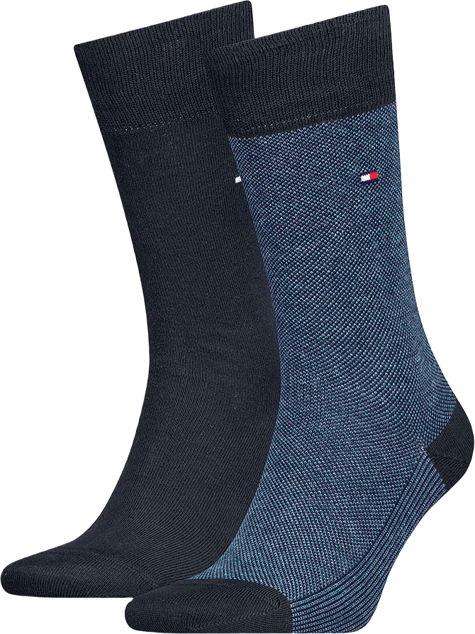 TH MEN SOCK 2P, från Tommy Hilfiger, i färgen Jeans.