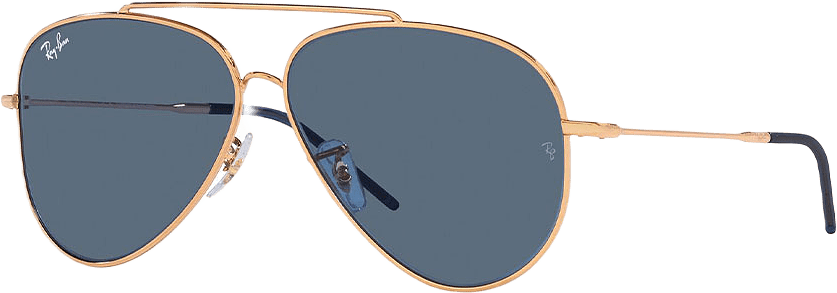 Aviator Reverse, från Ray-Ban, i färgen Rosegold.