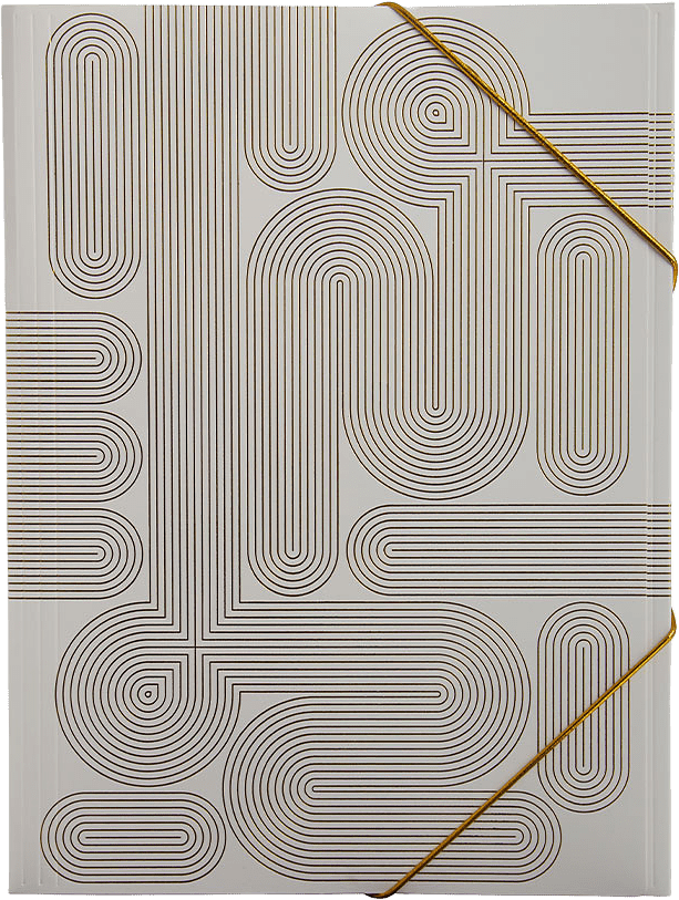 Gummibandsmapp Papp, från Hedlunds, i färgen White.