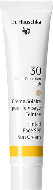 Tinted Face Sun Cream SPF30, från Dr. Hauschka, i färgen Clear.