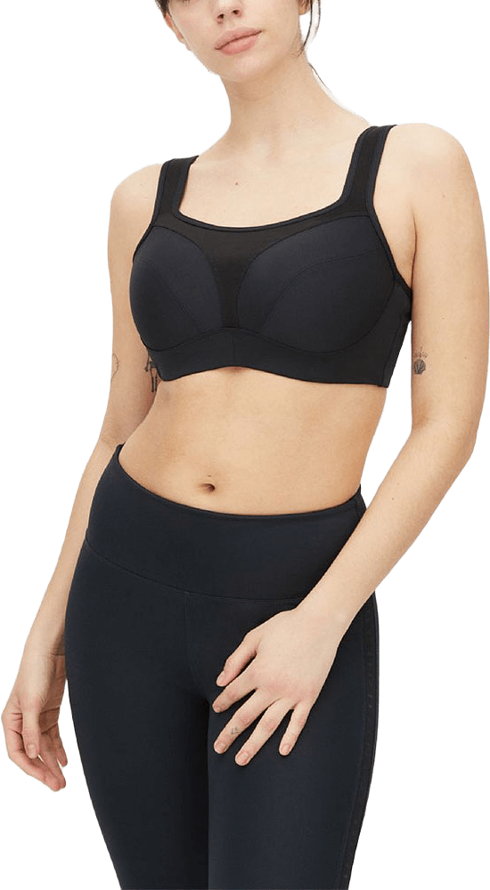 High Support Sportsbra E-cup, från Röhnisch, i färgen Black.