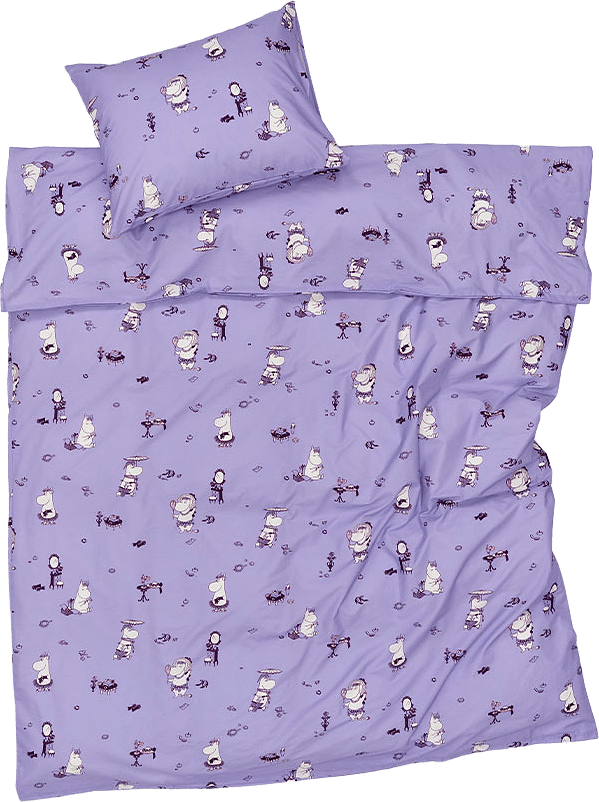 Mumin bäddset 150x210 Snorkfröken, från Arabia, i färgen Multicolor.