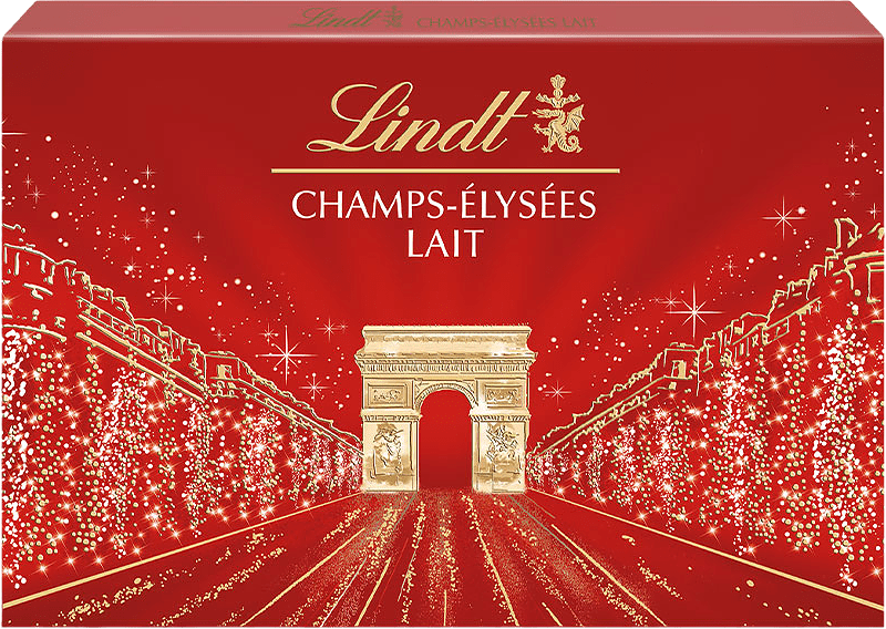Champs Élysees Mjölkchoklad 482g, från Lindt, i färgen Red.