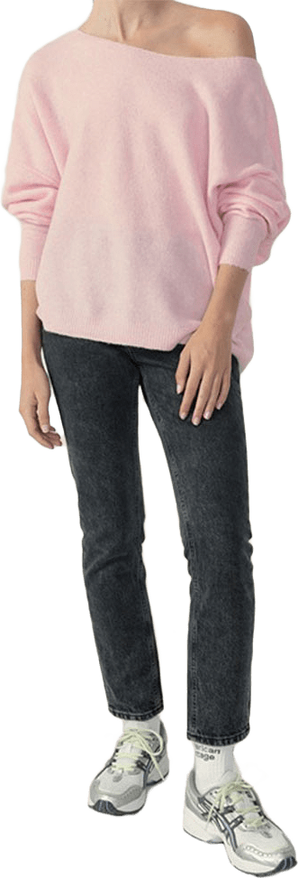 Stickad Tröja Damsville, från American Vintage, i färgen Dragee Chine.