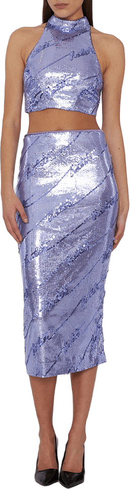 Sequins Midi Skirt