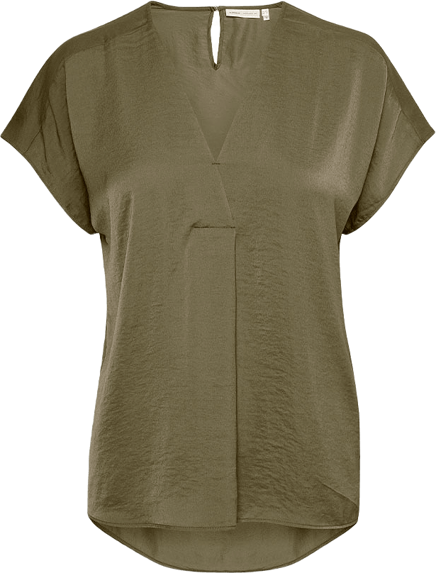 RindaIW Shirt, från Inwear, i färgen Dark Beetle.