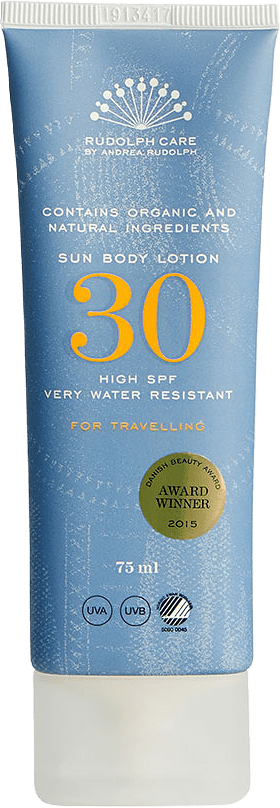 Sun Body Lotion SPF 30 Travelsize, från Rudolph Care.