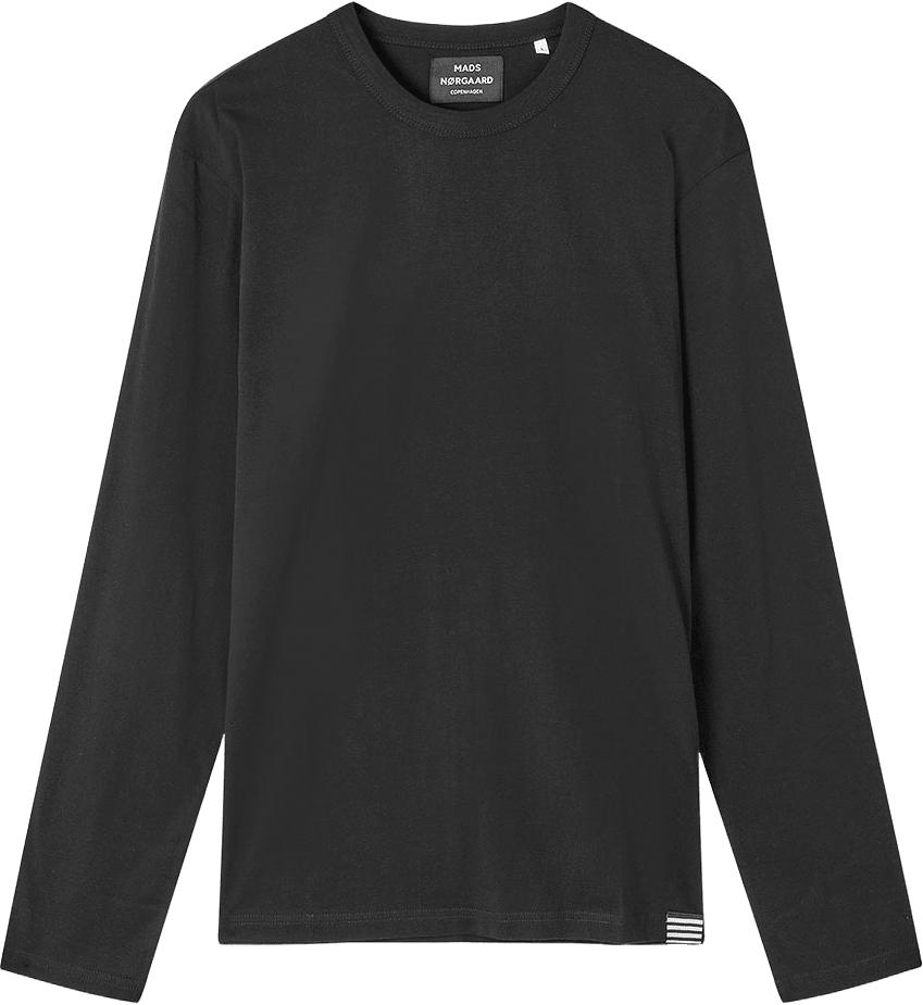 Fine Jersey Thor Tee LS FAV, från Mads Nørgaard, i färgen Black.