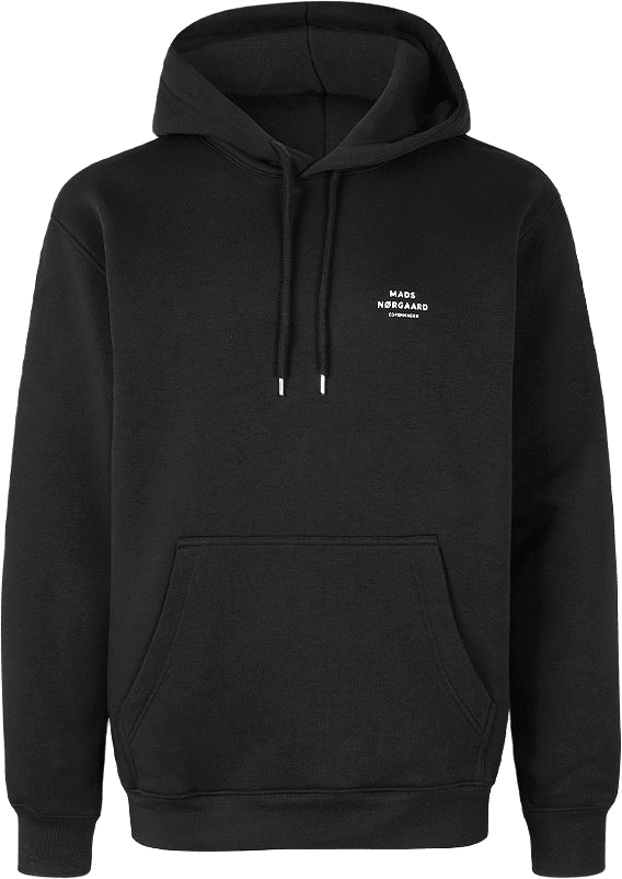 Standard Hoodie Logo Sweat FAV, från Mads Nørgaard, i färgen Black.