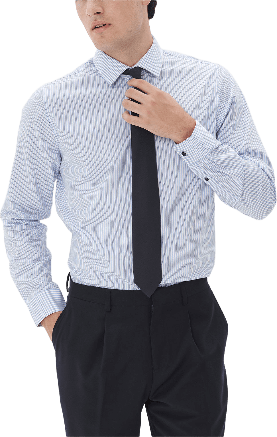 Trostol Bn Shirt, från Matinique, i färgen Chambray Blue.