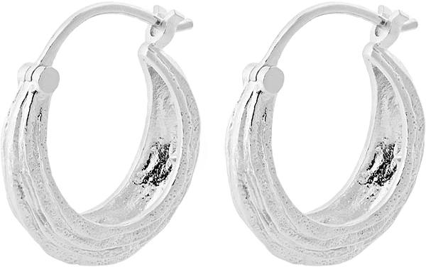 Small Coastline Earrings, från Pernille Corydon, i färgen Silver.
