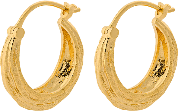 Small Coastline Earrings, från Pernille Corydon, i färgen Gold.