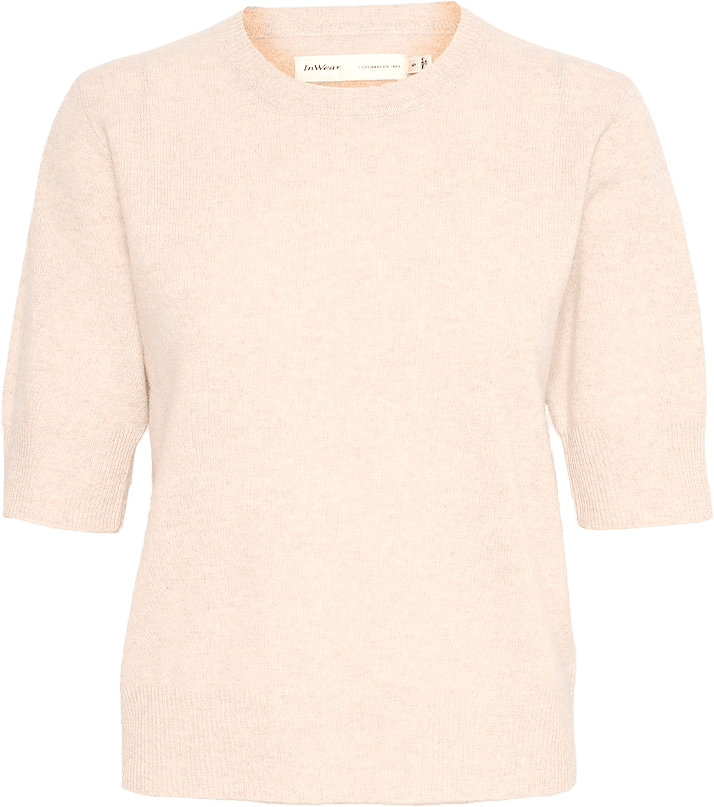 MonikaIW Short Pullover, från Inwear, i färgen Haze Melange.