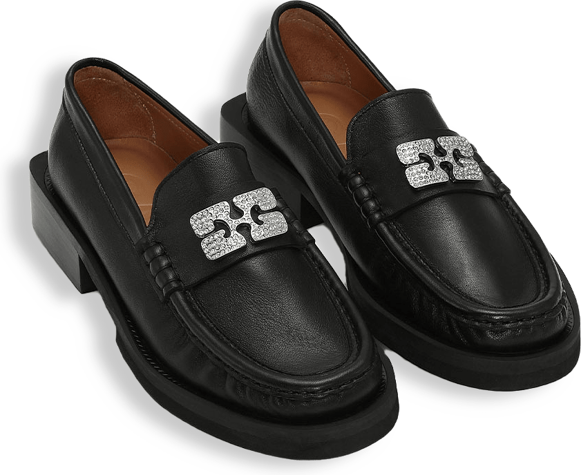 Rhinestone Logo Loafer