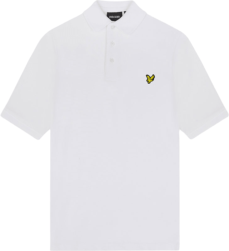 Plain Polo Shirt, från Lyle & Scott, i färgen White.