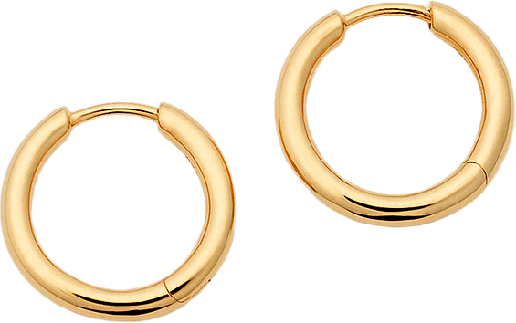 Beloved Fat Medium Hoops Gold, från Syster P, i färgen Gold.