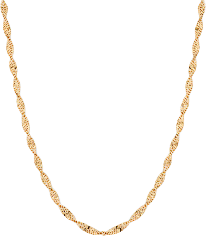 Herringbone Twisted Necklace Gold, från Syster P, i färgen Gold.