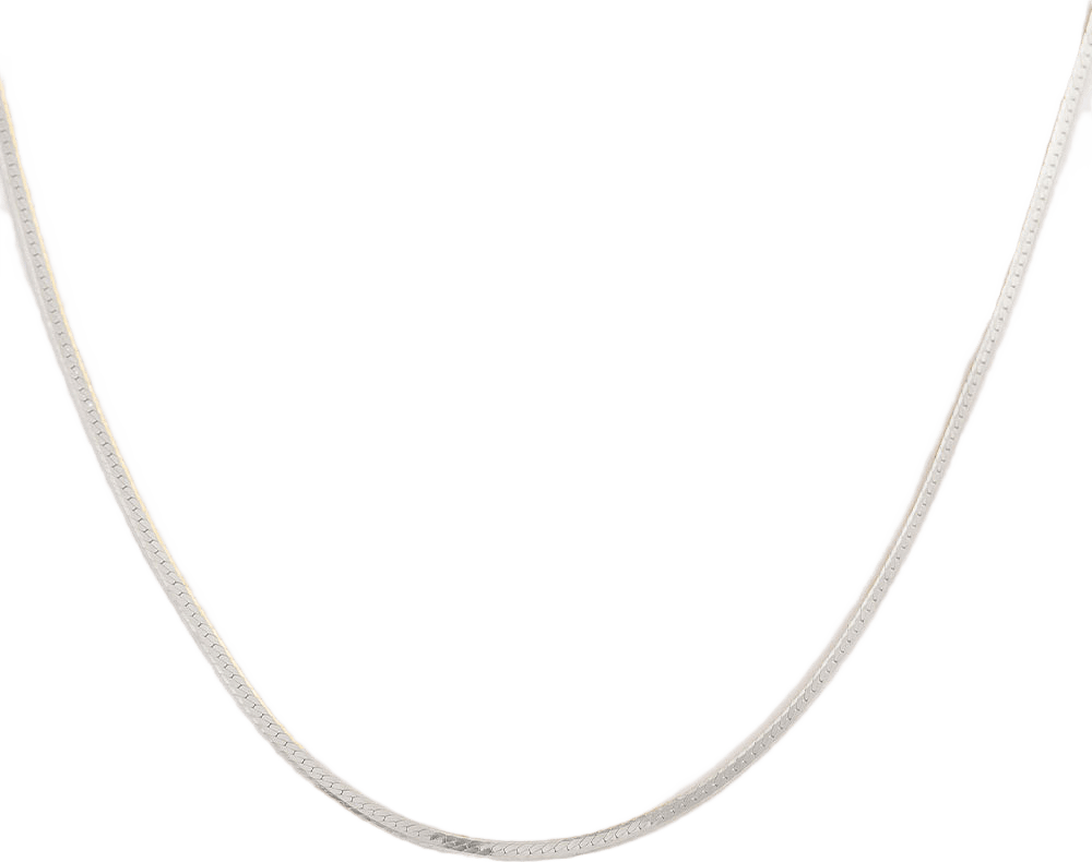 Herringbone Necklace Silver, från Syster P, i färgen Silver.