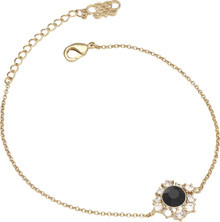 Emily bracelet - Jet, från Lily and Rose, i färgen Jet.