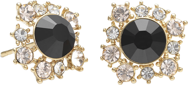 Emily earrings - Jet, från Lily and Rose, i färgen Jet.