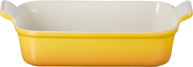 Rektangulär ugnsform Heritage stengods 26cm Nectar, från Le Creuset, i färgen Nectar.