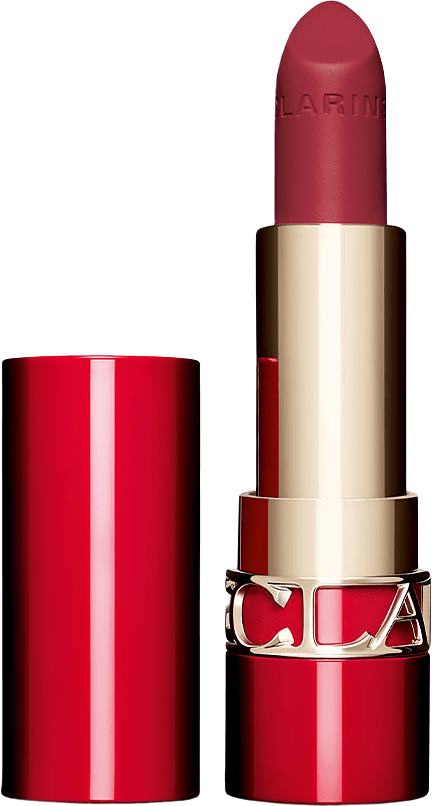 Joli Rouge Velvet Lipstick, från Clarins, i färgen Grenadine.