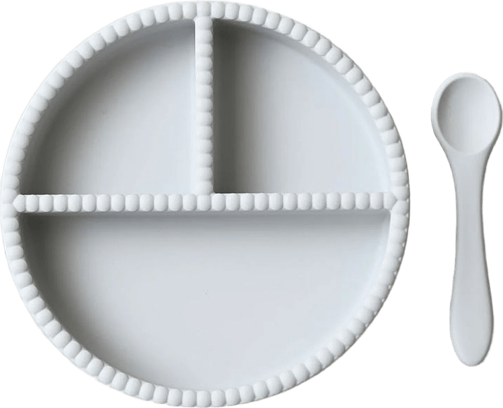 Bubble Barnservis, från Jack o Juno, i färgen Glacier Grey.