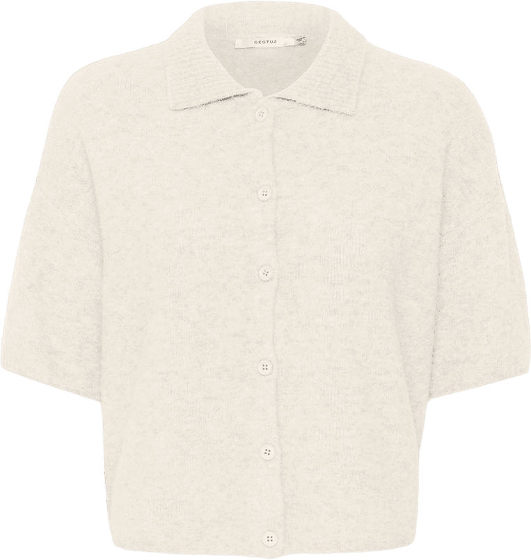 AlphaGZ Tee Cardigan, från Gestuz, i färgen Ivory.