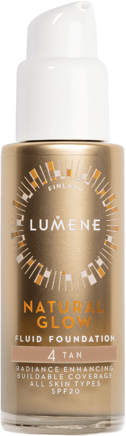 Natural Glow Fluid Foundation, från Lumene, i färgen Tan.