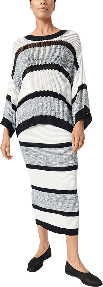 SLRohanna Pullover, från Soaked In Luxury, i färgen Black, White And Melange.