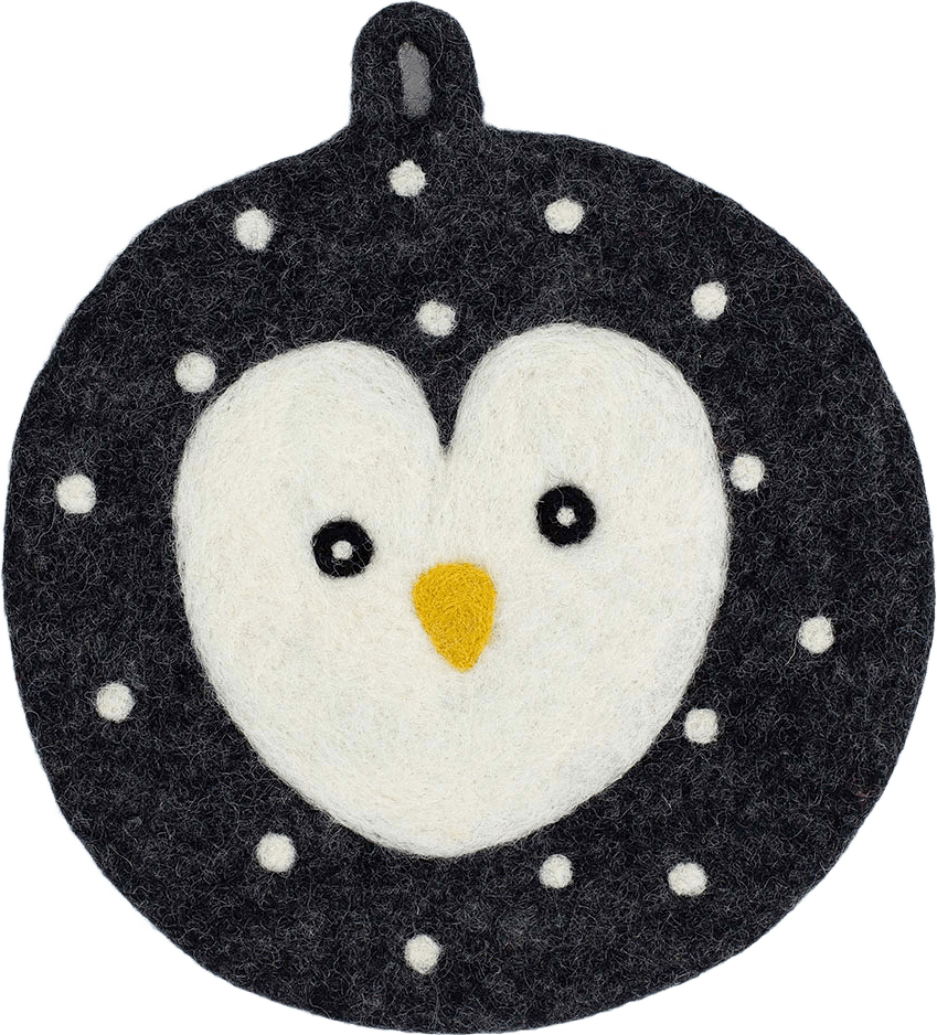 PENGUIN Grytlapp, från A World of Craft, i färgen Svart/Vit.