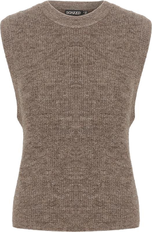 SLElta Petite Vest, från Soaked In Luxury, i färgen Brindle Melange.