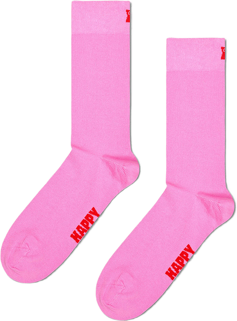 Solid Sock, från Happy Socks, i färgen Pink.