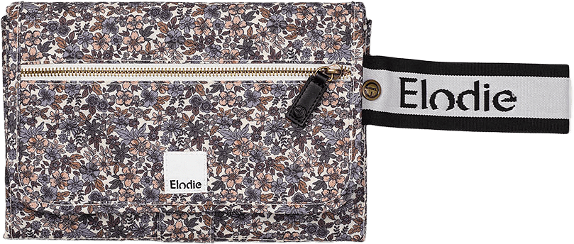 Portable Changing Pad - Blue Garden