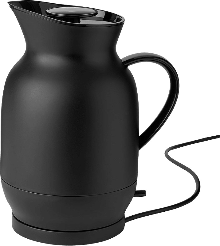 Amphora vattenkokare 1.2 l. soft black, från Stelton, i färgen Soft Black.