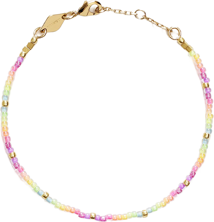Neon Rainbow Bracelet, från Anni Lu, i färgen Gold.