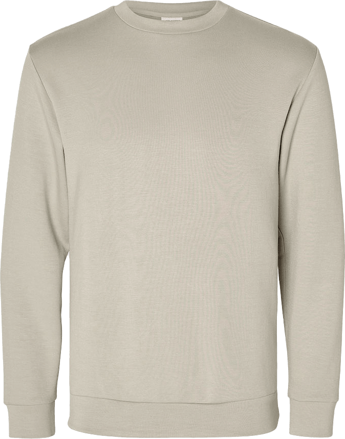 Sweatshirt EMANUEL, från Selected Homme, i färgen pure cashmere.