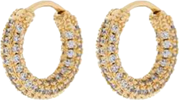 Pave Amalfi Huggies, från LUV AJ, i färgen Gold.