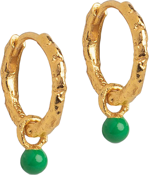 Örhängen, Belle, från ENAMEL Copenhagen, i färgen Grass Green.