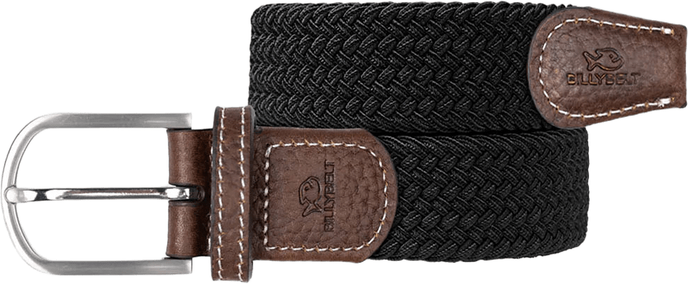 Plain woven belt, från BILLYBELT, i färgen Black Licorice.