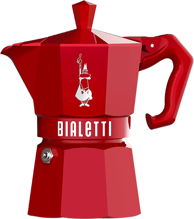 Kokare 3 kopp MOKA Exclusive Bialetti®, från Bialetti, i färgen Röd.