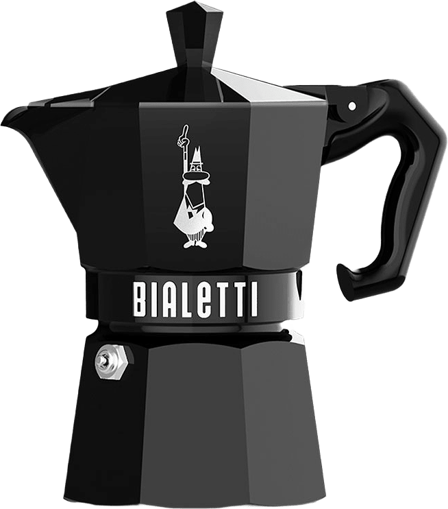 Kokare 3 kopp MOKA Exclusive Bialetti®, från Bialetti, i färgen Svart.